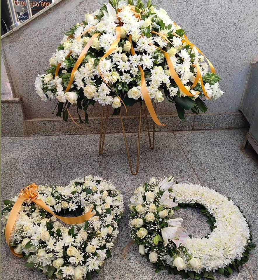 Graceful farewell wreath arrangements - Premium flower delivery Nairobi CBD, Westlands, Karen | Whispers Floral Gifts