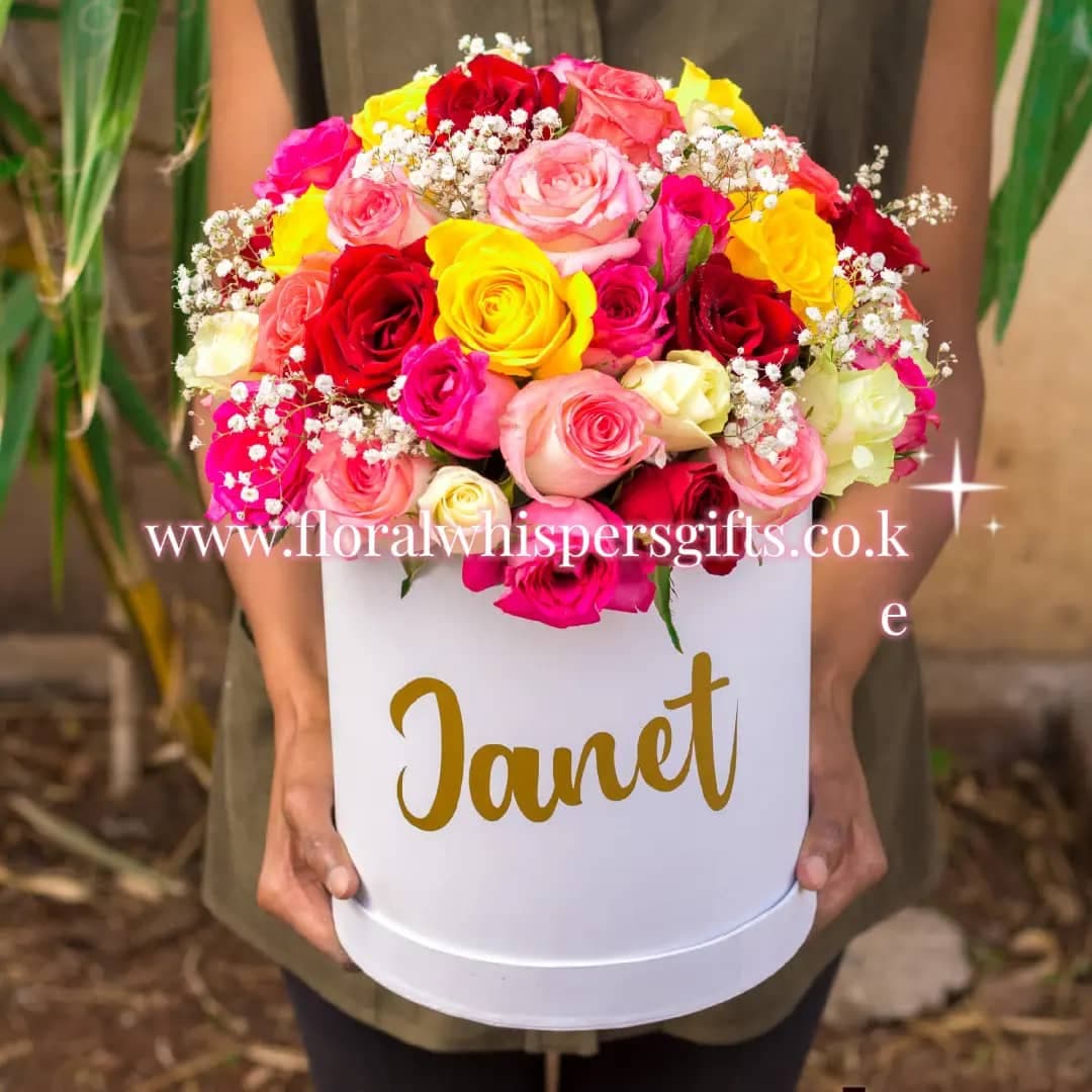 Sophia flower box - Premium flower delivery Nairobi CBD, Westlands, Karen | Whispers Floral Gifts