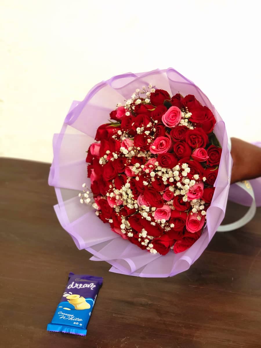 Valentines desire Flower bouquet - Premium flower delivery Nairobi CBD, Westlands, Karen | Floral Whispers Gifts - Image 1