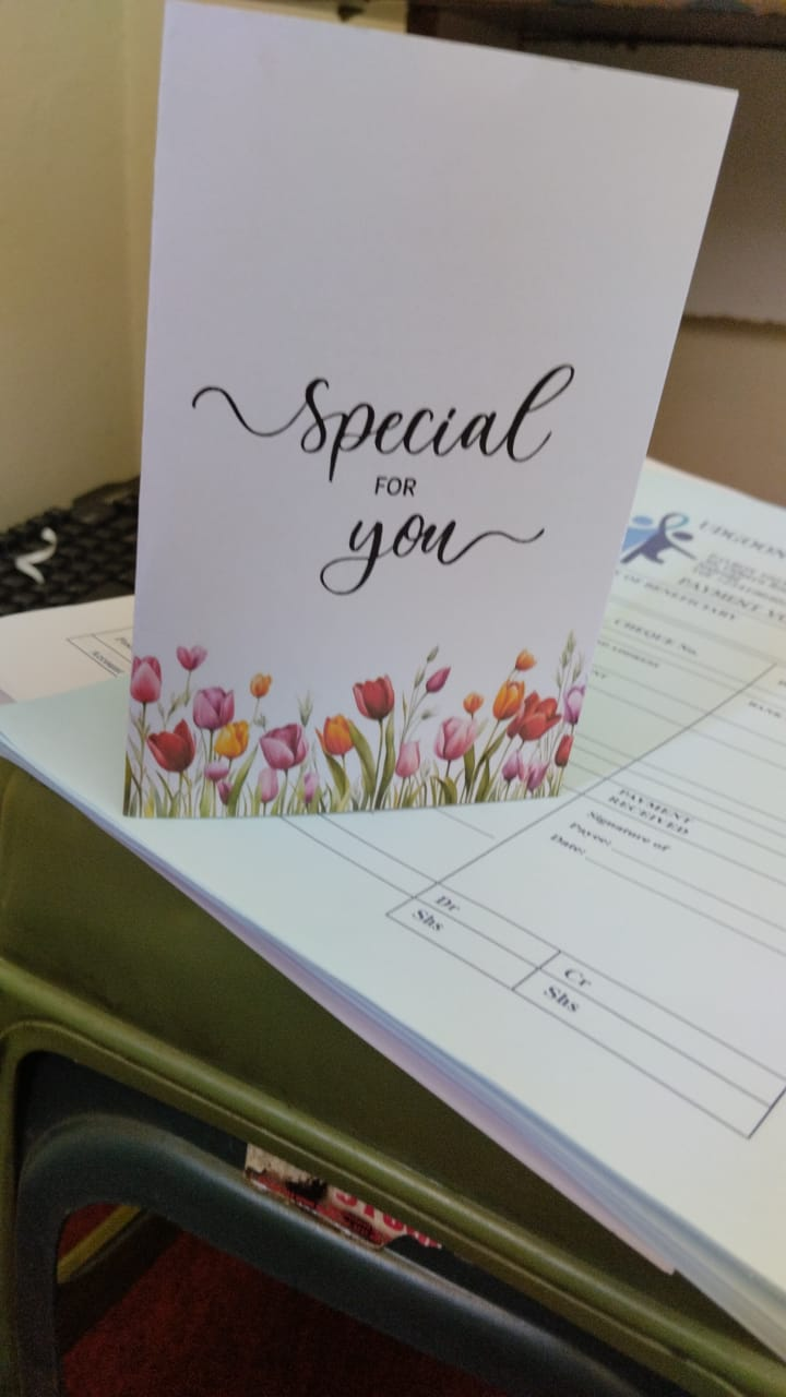 Special for You Gift Card with Tulips — gifts delivered in Nairobi by Floral Whispers Gifts